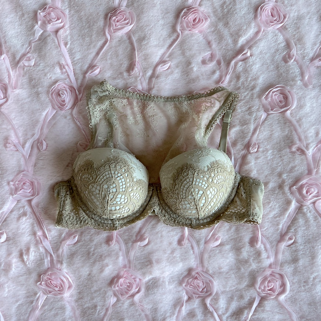 New Victoria’s Secret Dream Angels Lined Demi Size 34b High Neck Lace